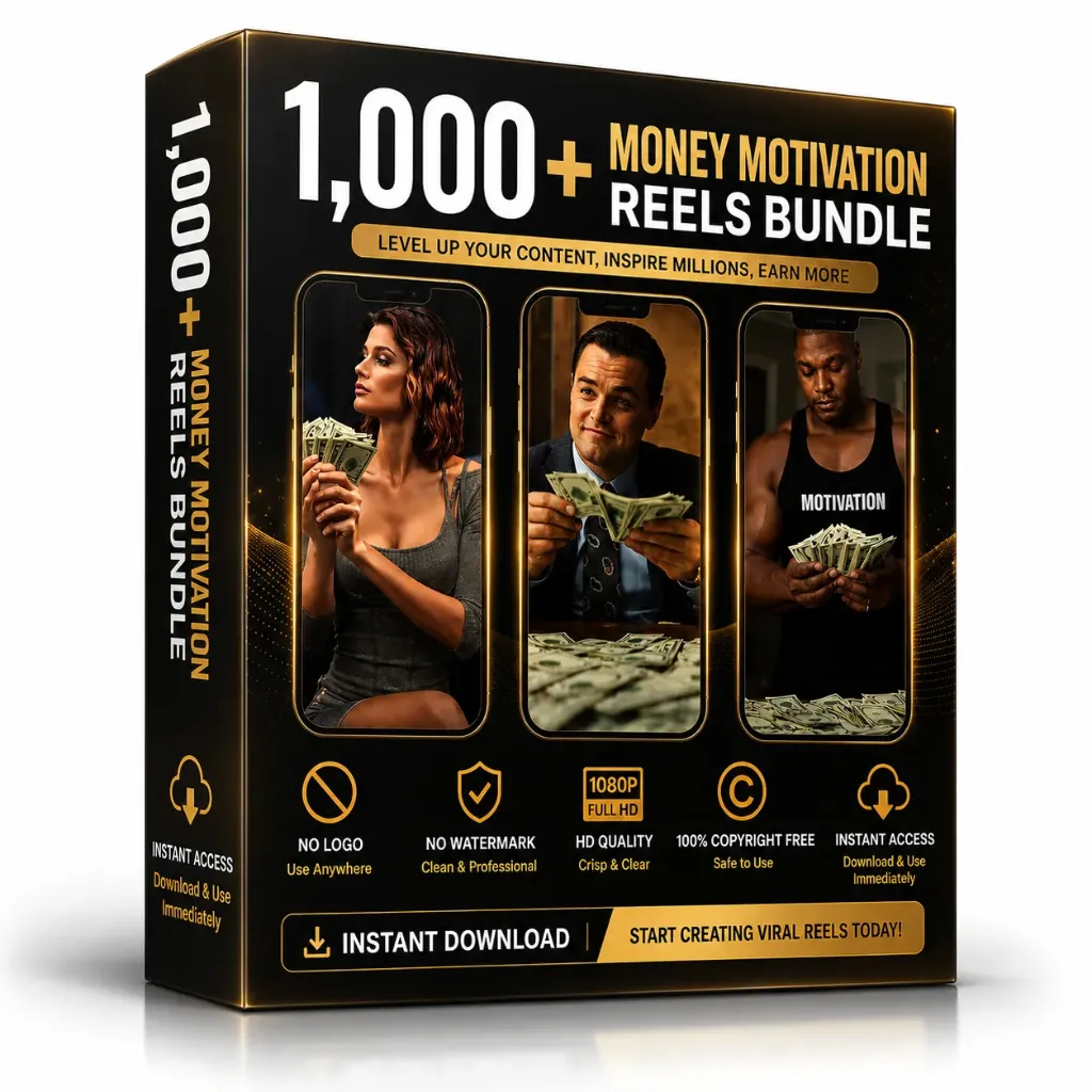 1,000+ Money Motivation Reels Bundle