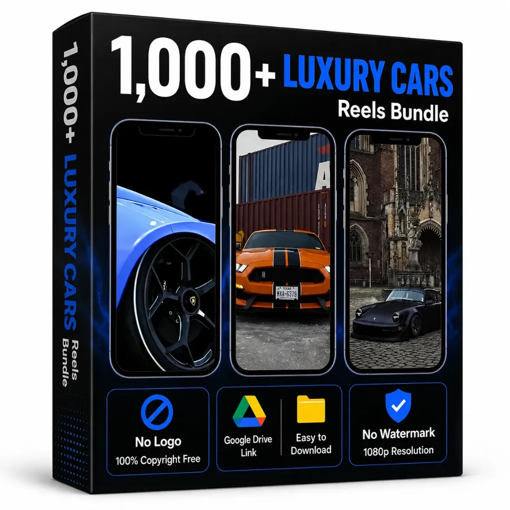 1000+ Luxury Cars Reels Bundle